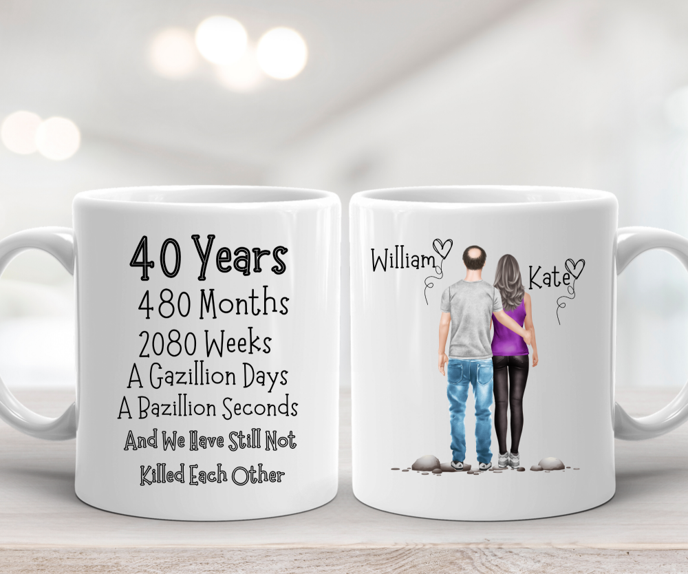 40th Year Anniversary Present - Mug
