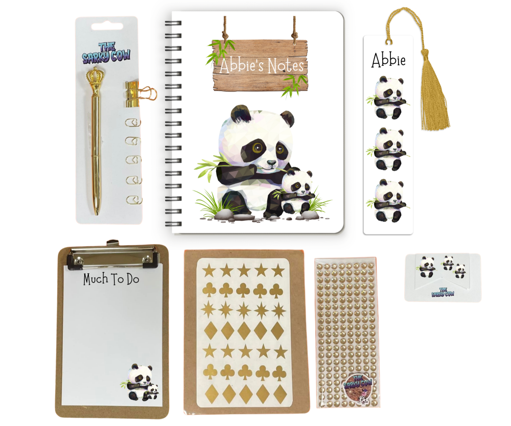 Panda Stationery Set