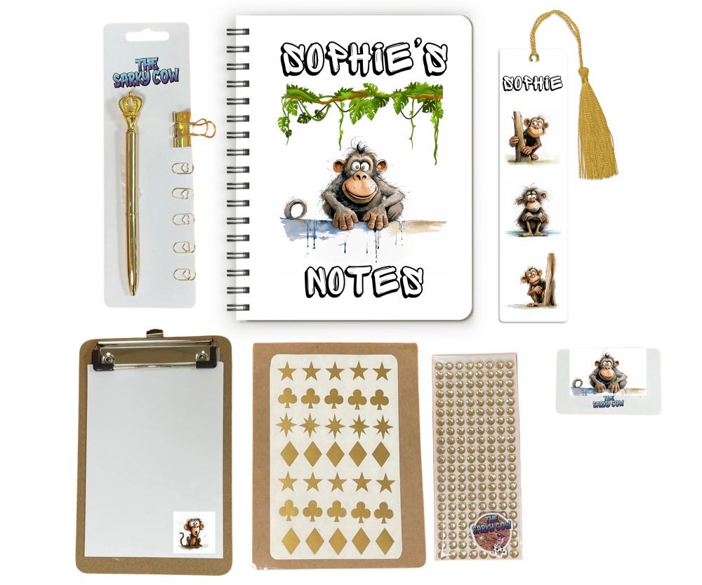 Monkey Stationery Set