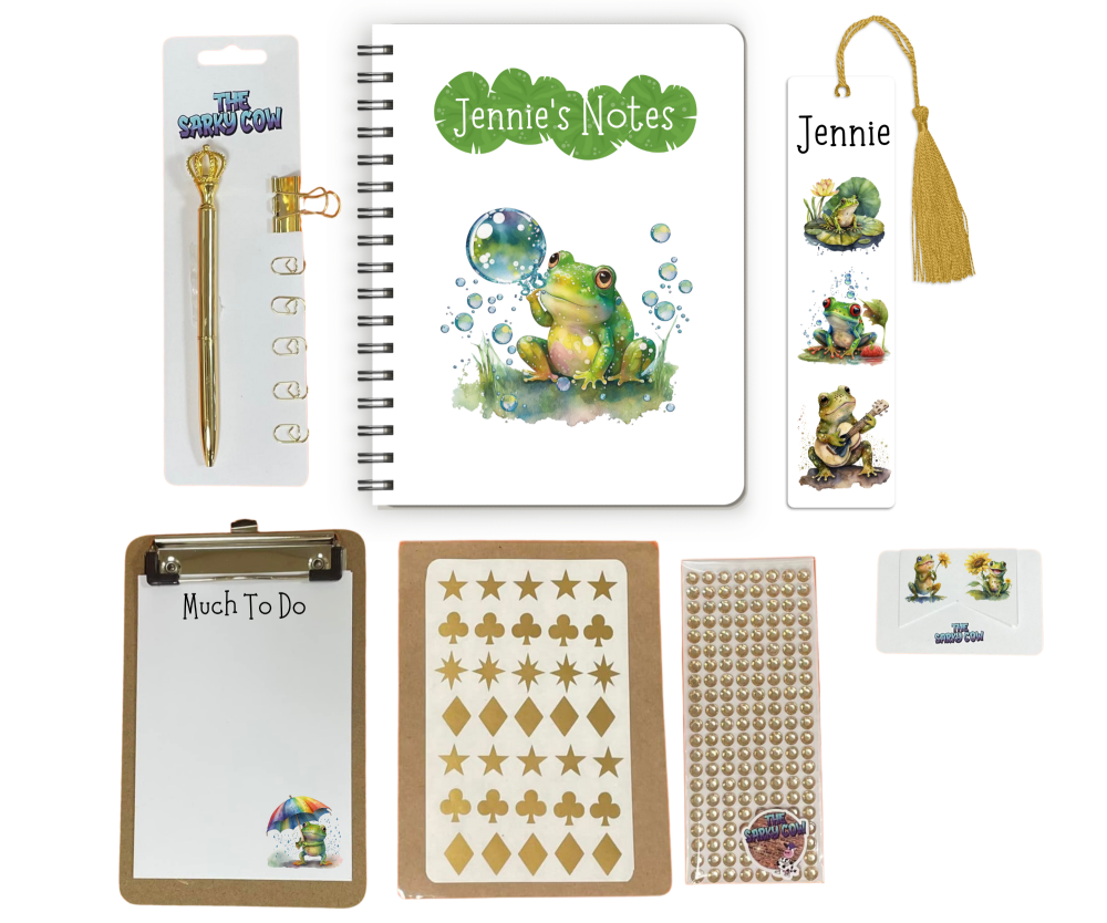 Frog Stationery Set