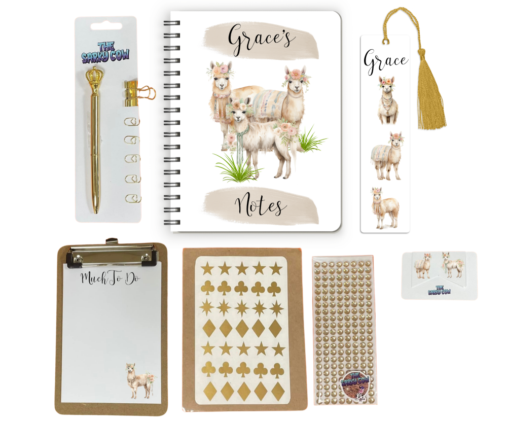 Llama Stationery Set