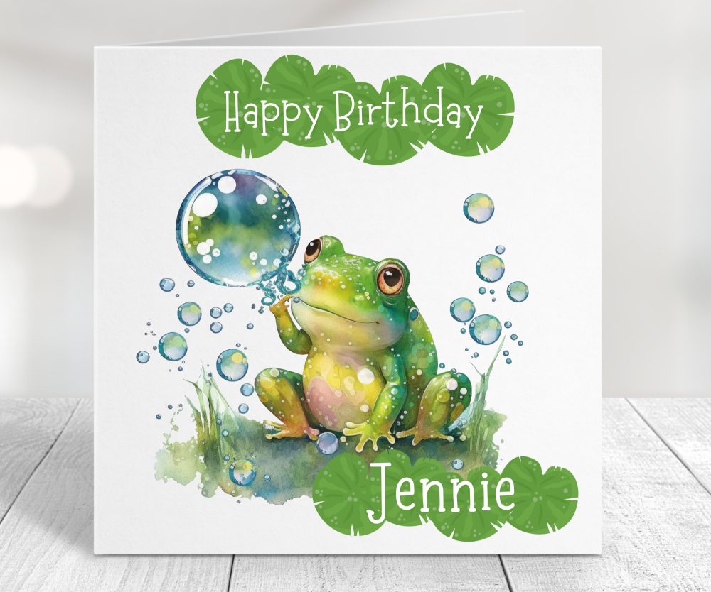 Frog Birthday Card