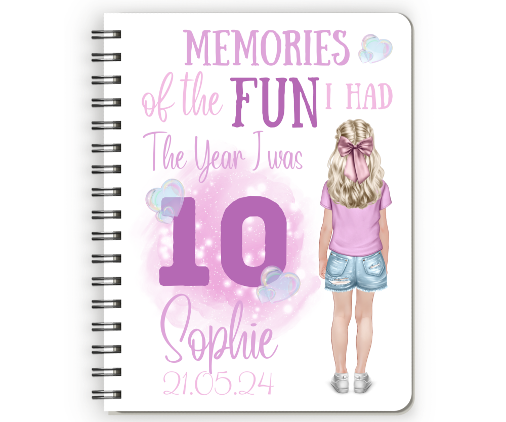 10th Birthday Girl Notebook