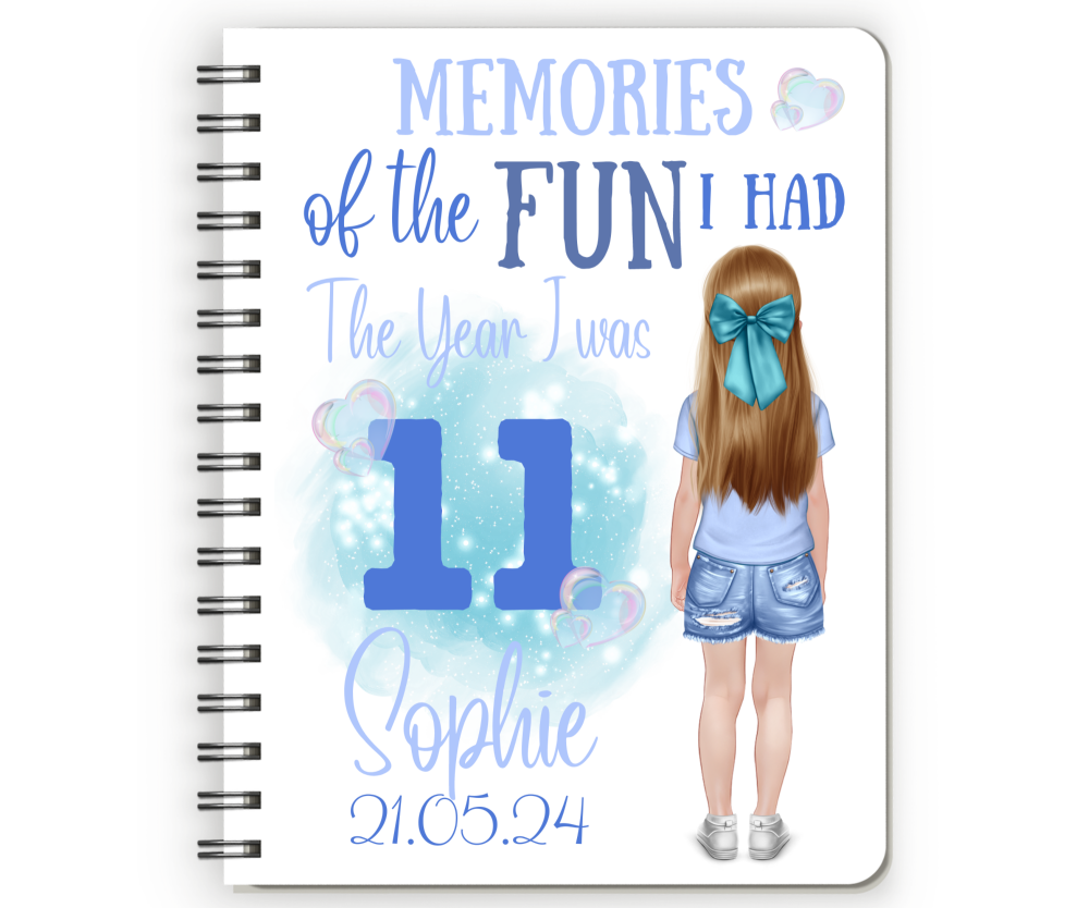 11th Birthday Girl Notebook