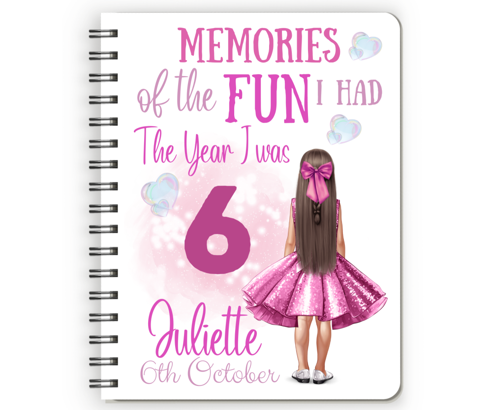 6th Birthday Girl Notebook