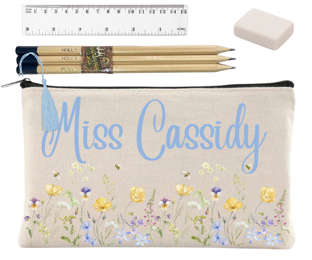 Teacher Pencil Case Wildflower