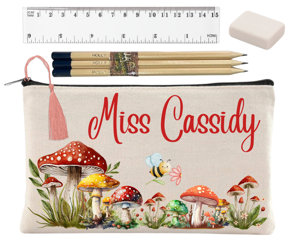 Teacher Pencil Case Mushroom