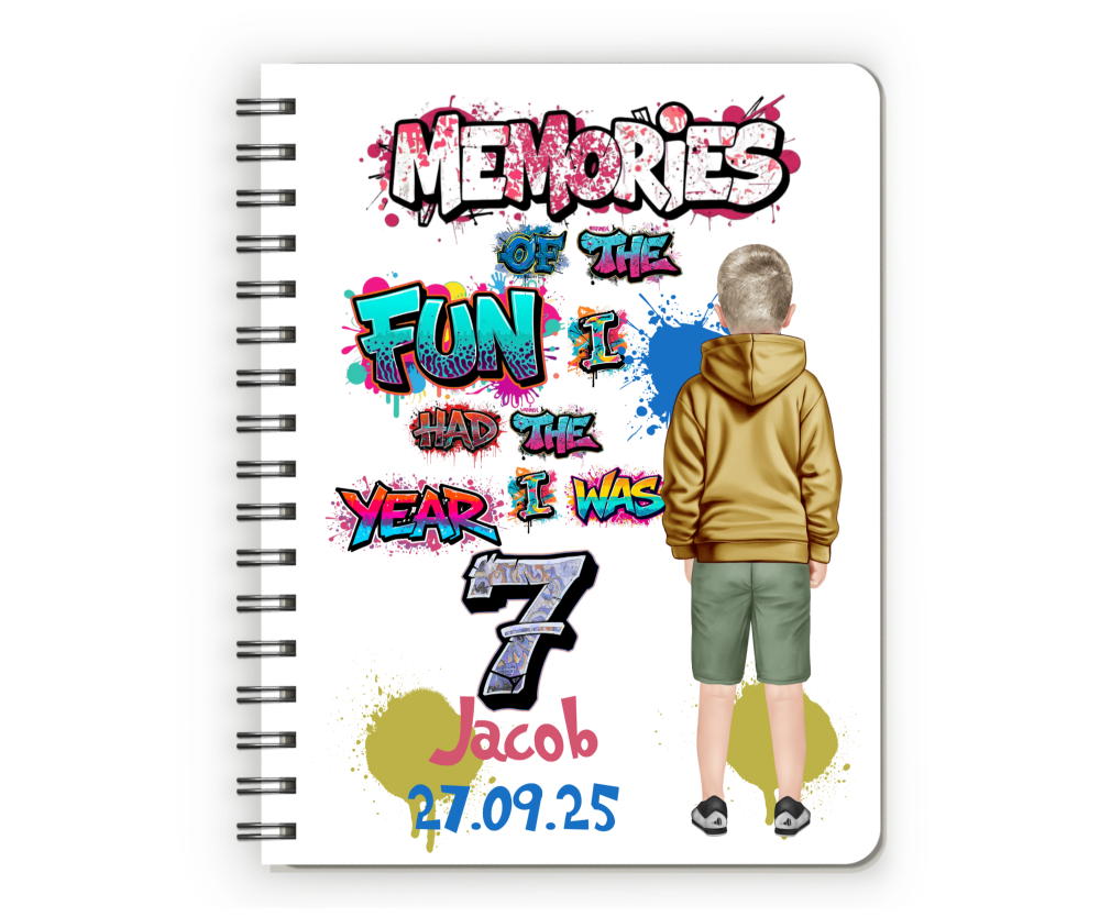 7th Birthday Boy Notebook