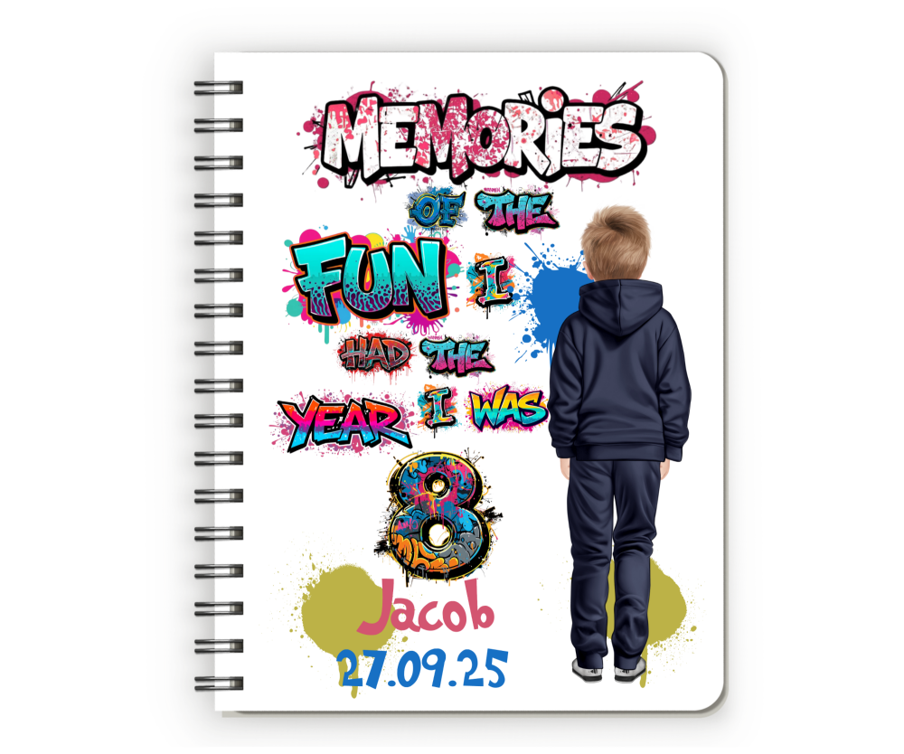 8th Birthday Boy Notebook