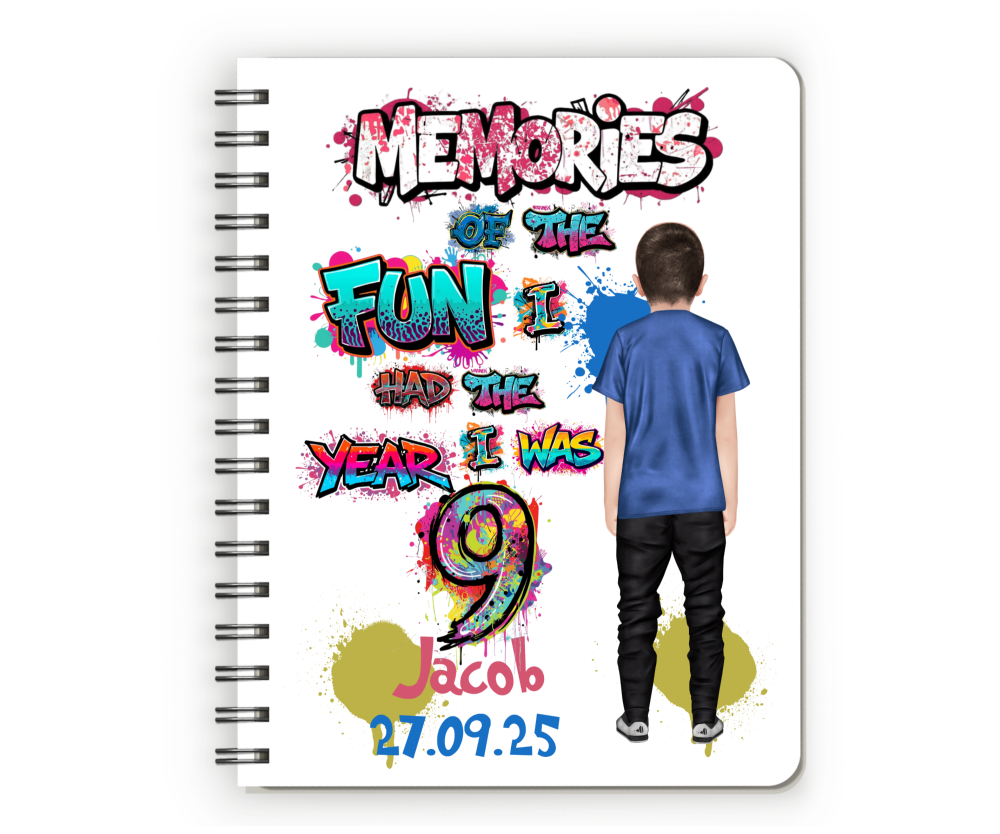 9th Birthday Boy Notebook