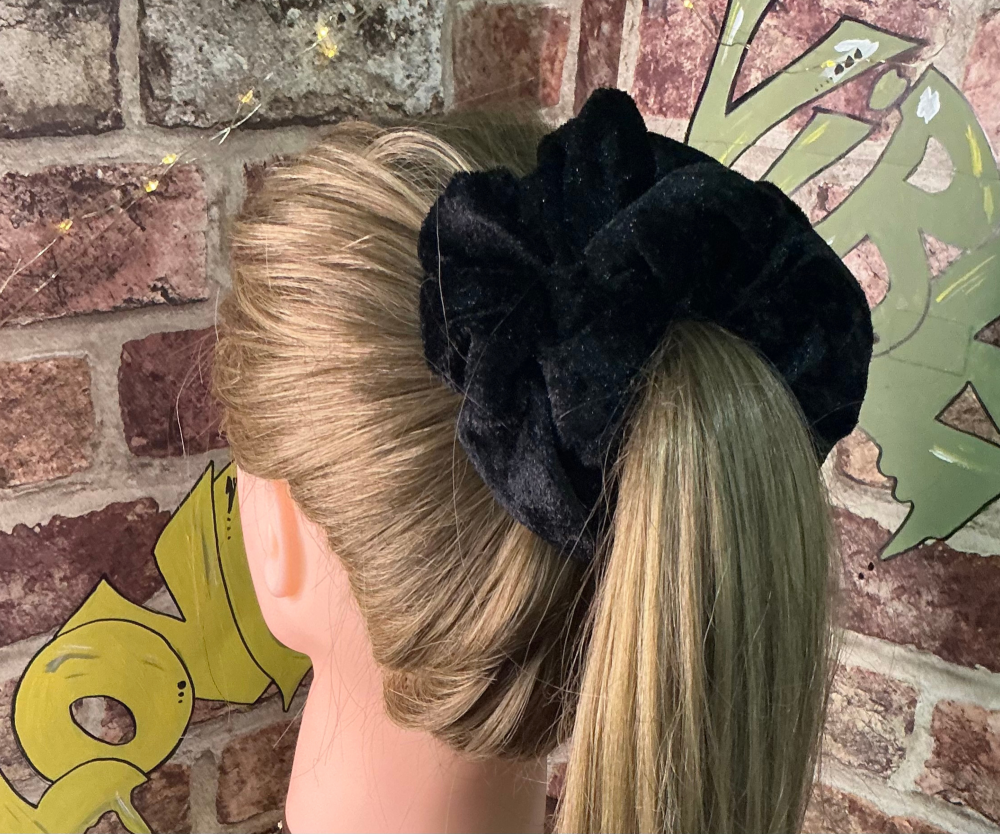 Black Velvet Scrunchie