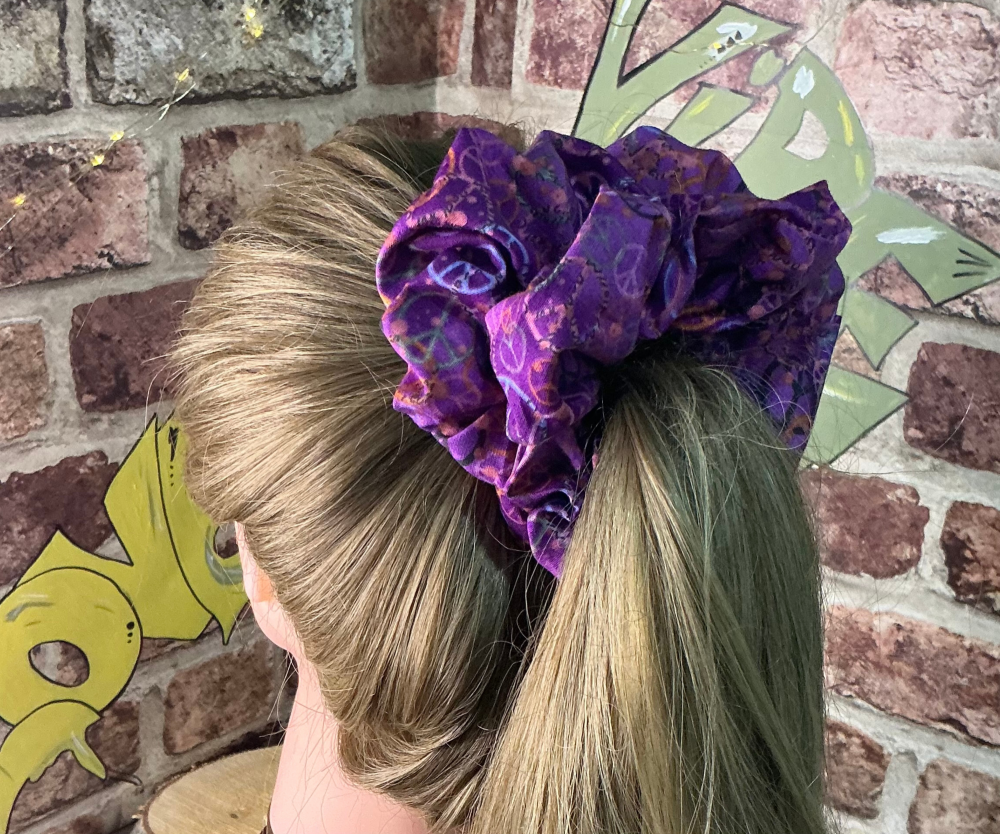 Purple Boho Scrunchie