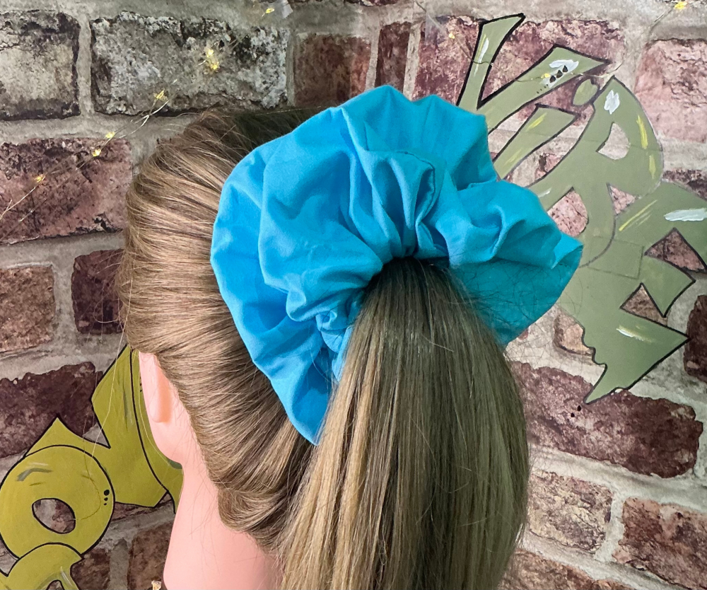 Turquoise Scrunchie