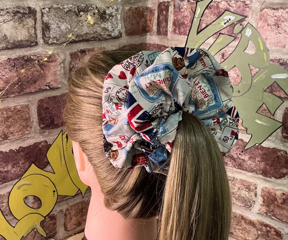 Union Jack Scrunchie