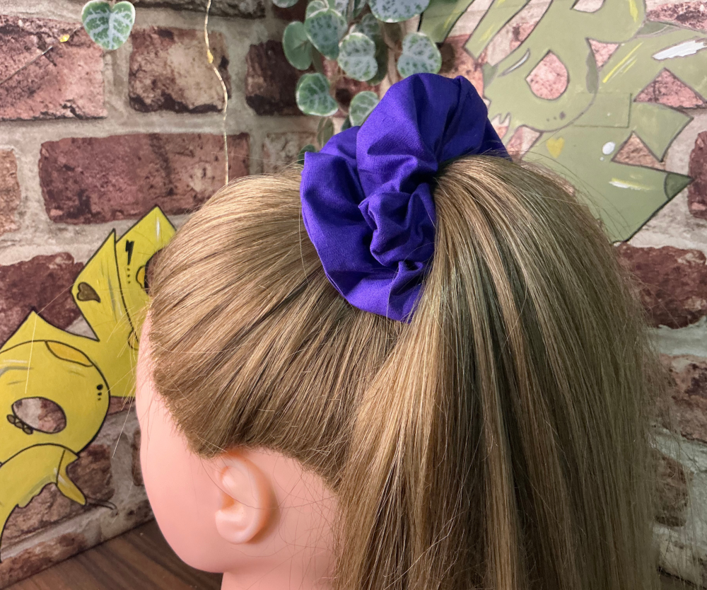 Deep Purple Hair Scrunchie