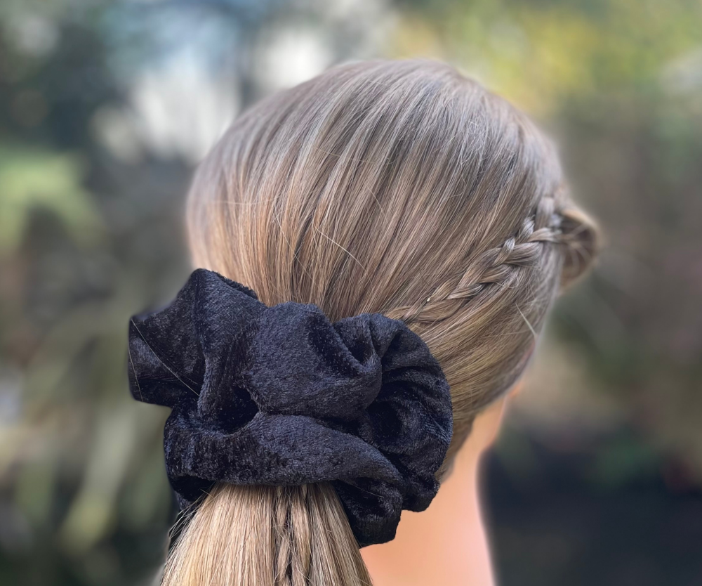 Black Velvet Scrunchie