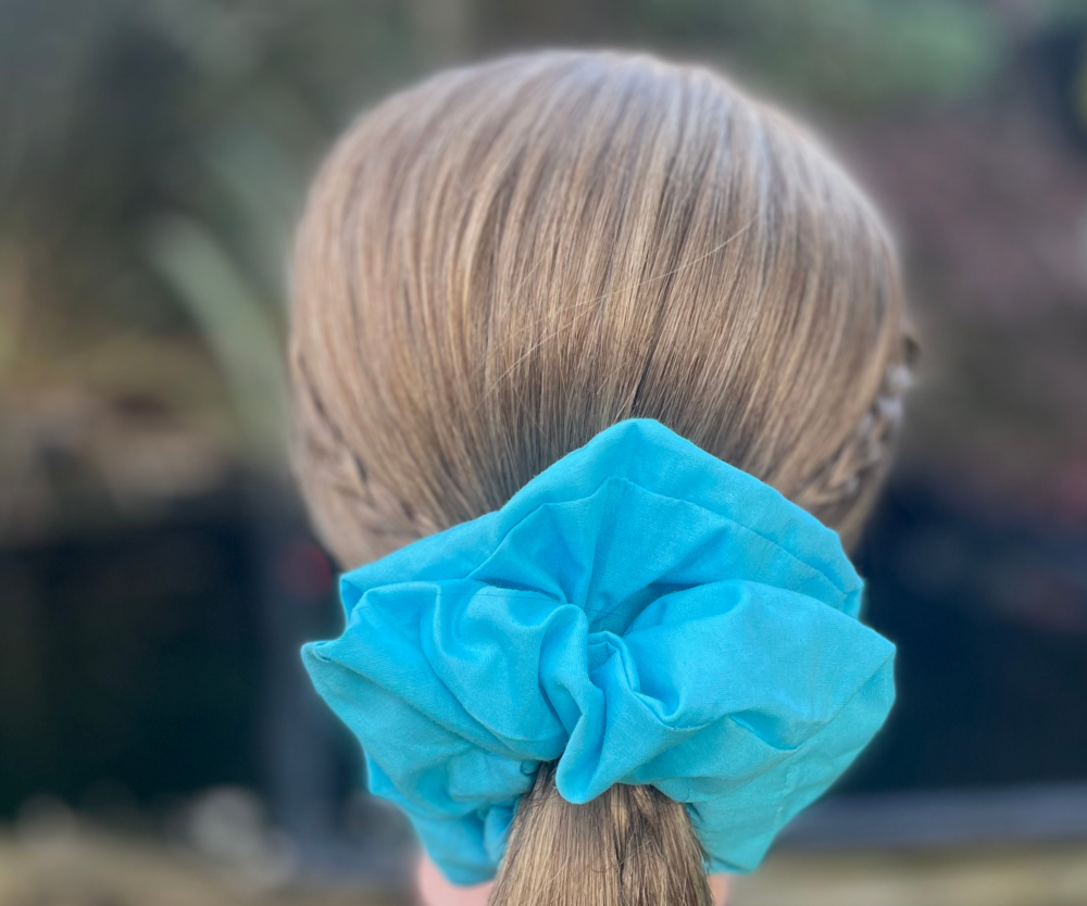 Turquoise Scrunchie