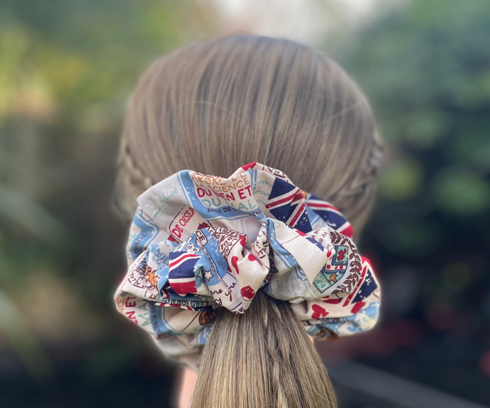 Union Jack Scrunchie