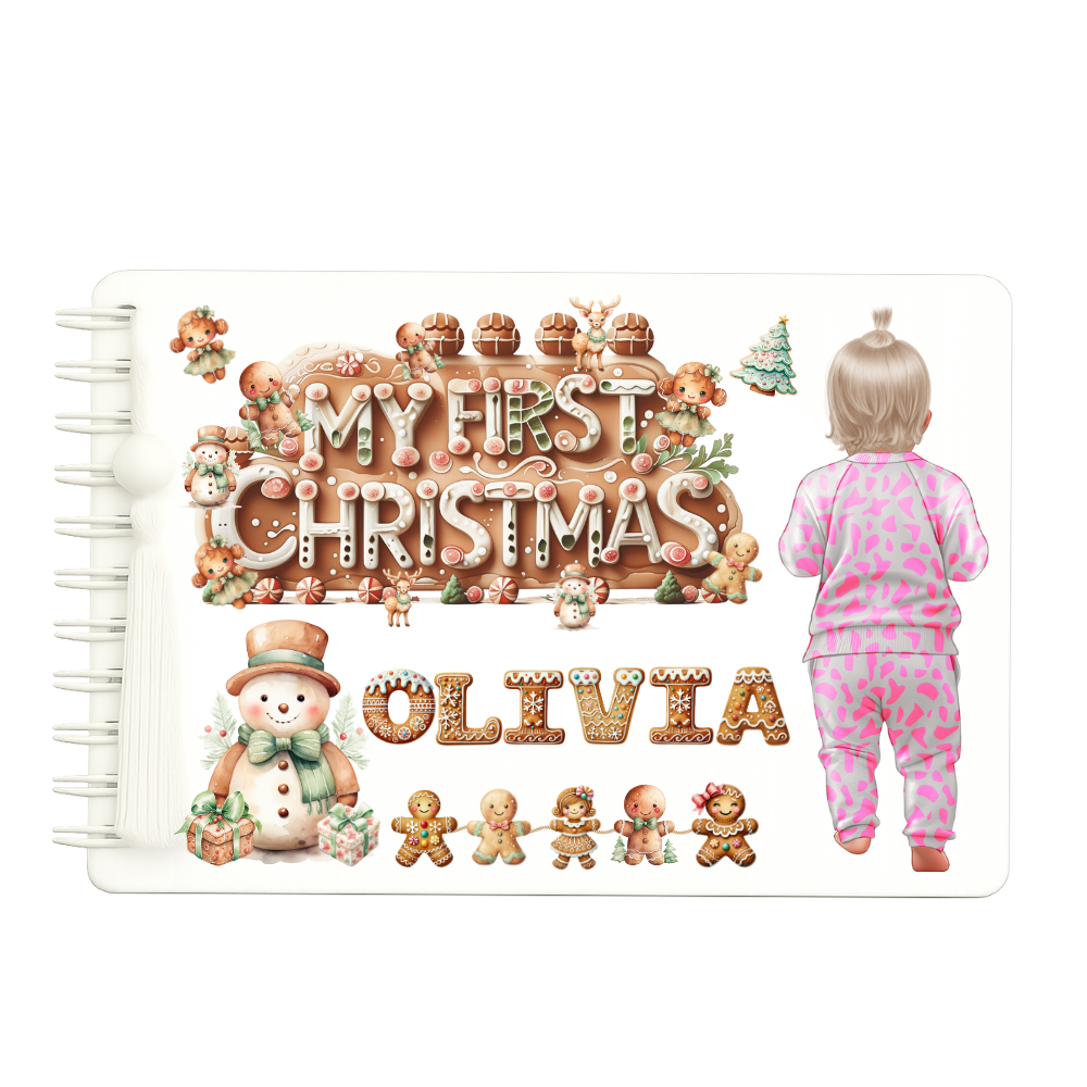 Babys First Christmas Book Girl