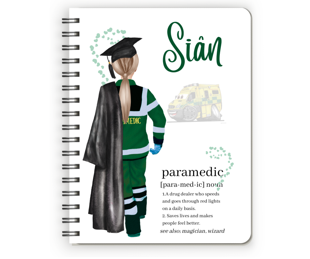 Paramedic Graduation Notebook