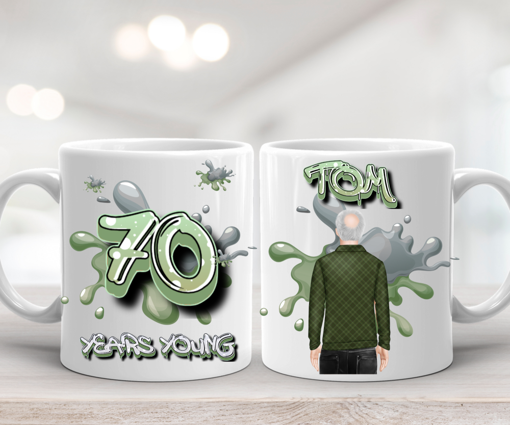 70th Birthday Mug for Him