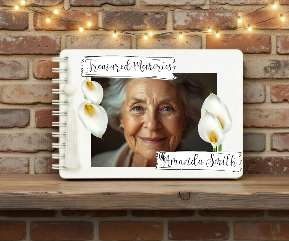 Memorial Book Calla Lily