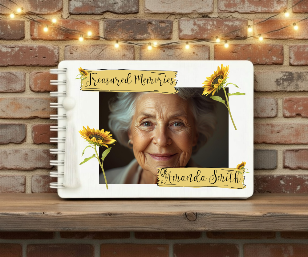 Memorial Book Sunflower