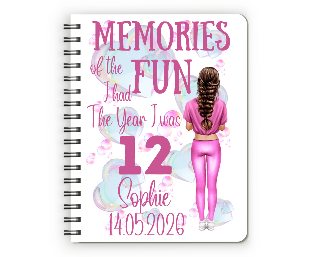 12th Birthday Girl Notebook