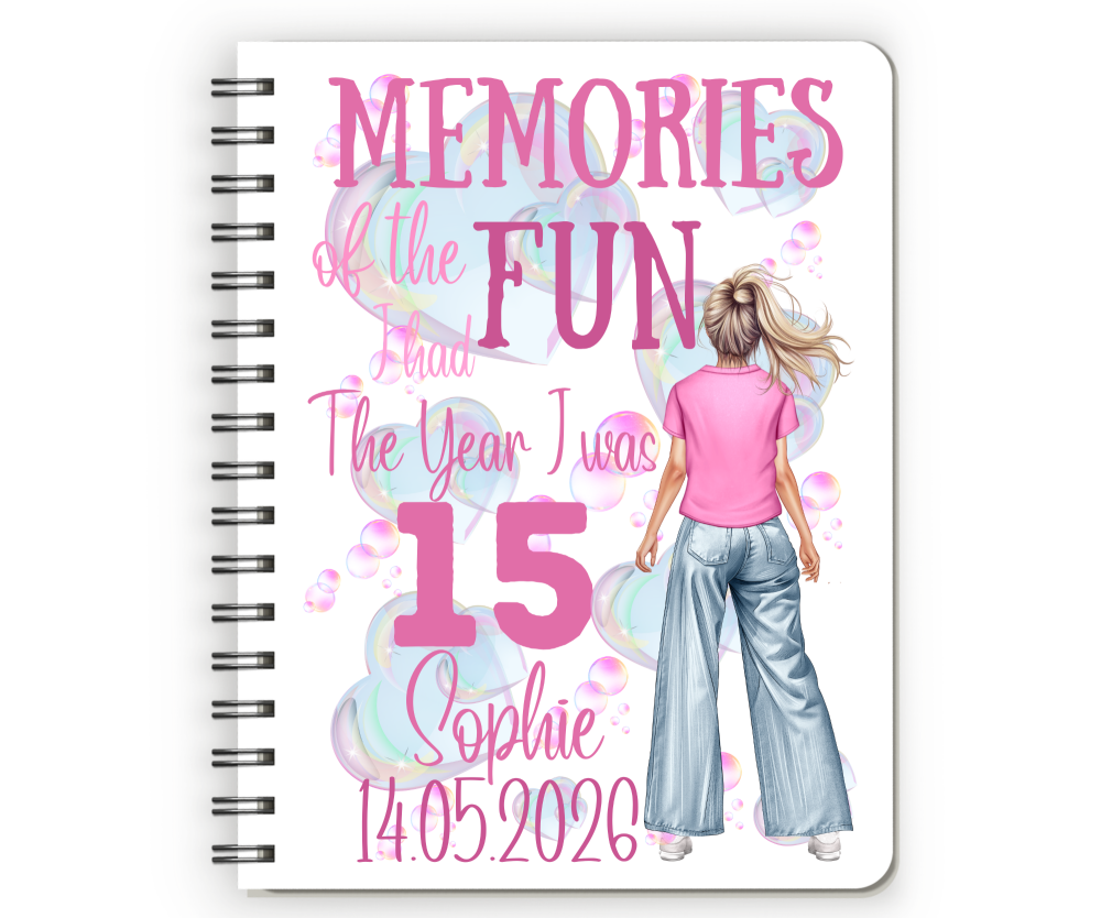 15th Birthday Girl Notebook