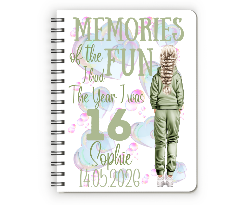 16th Birthday Girl Notebook