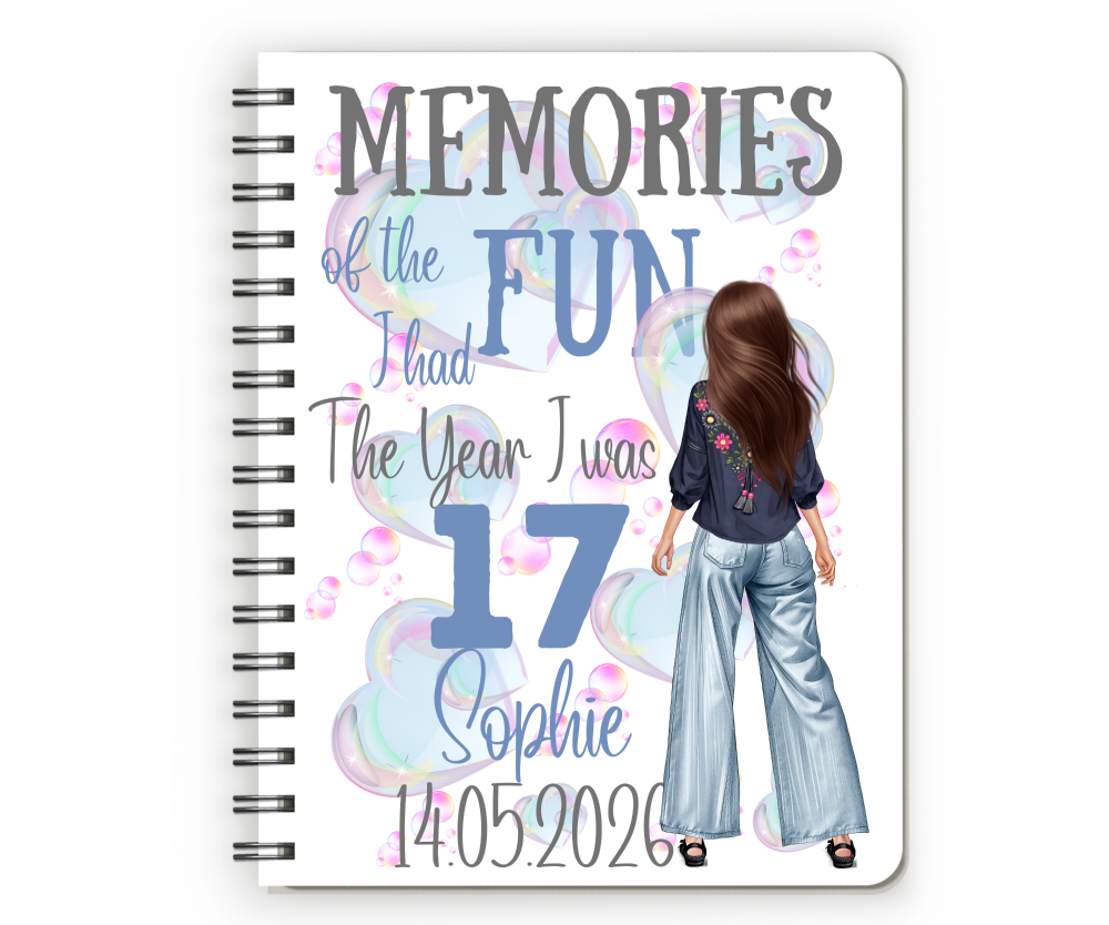 17th Birthday Girl Notebook