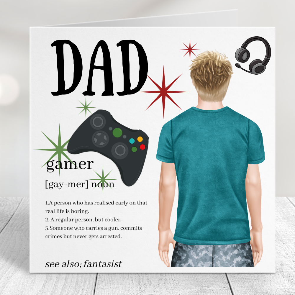 Dad Gamer Card