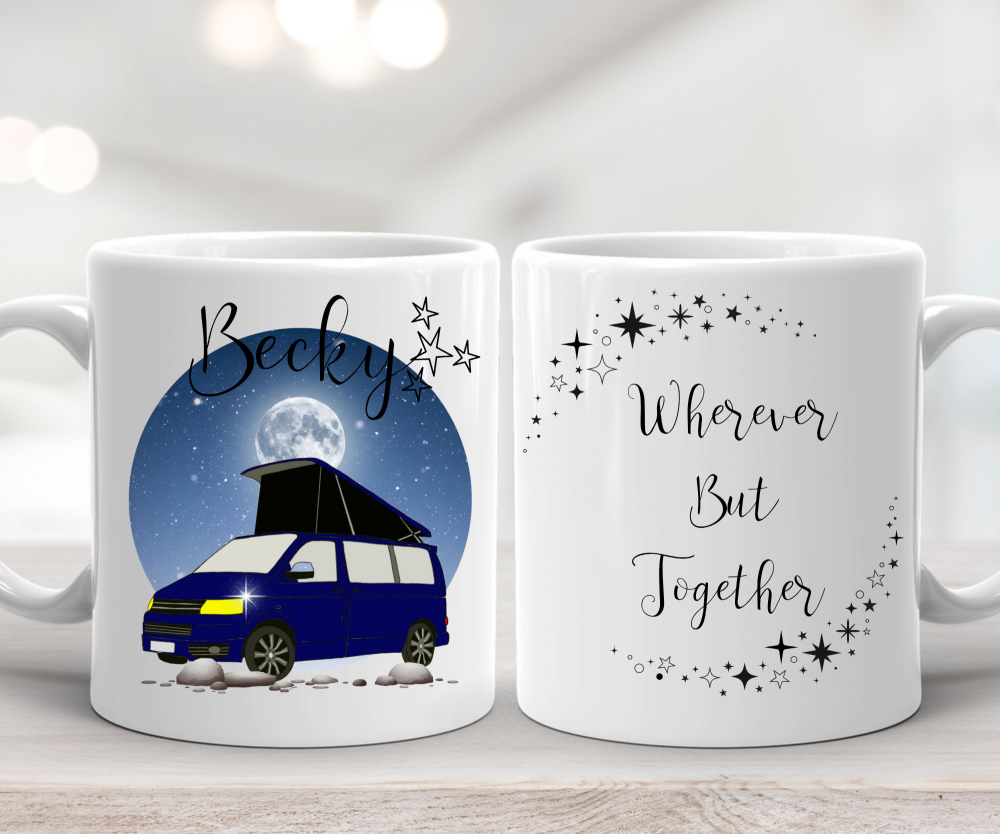 T5 Campervan Mug Pop Up Roof