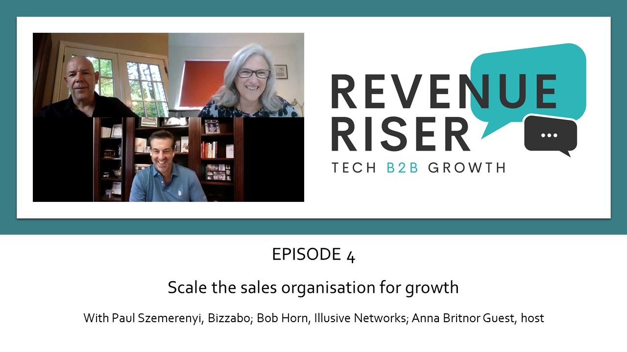 Scales the sales organisation for growth