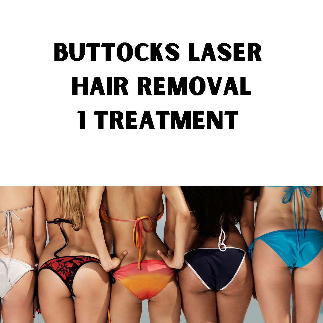 Buttocks Hair removal (1 treatment)