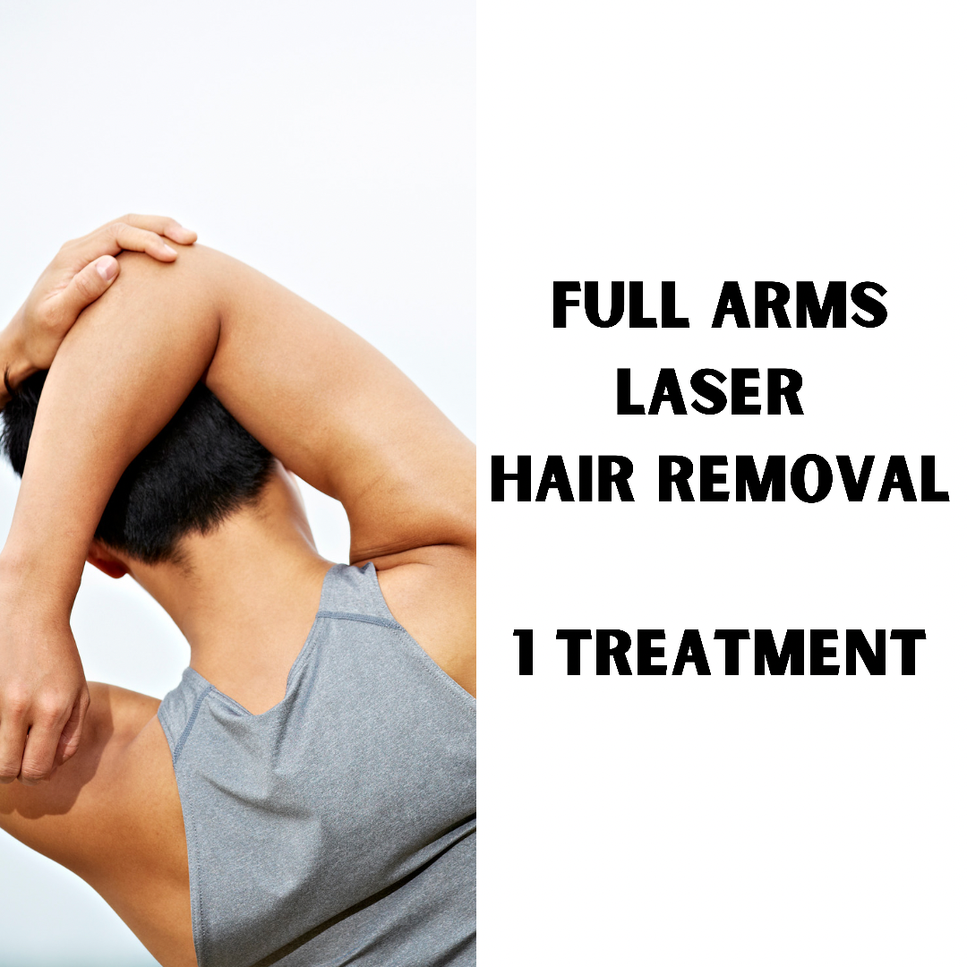 Full Arm Hair removal (1 treatment)
