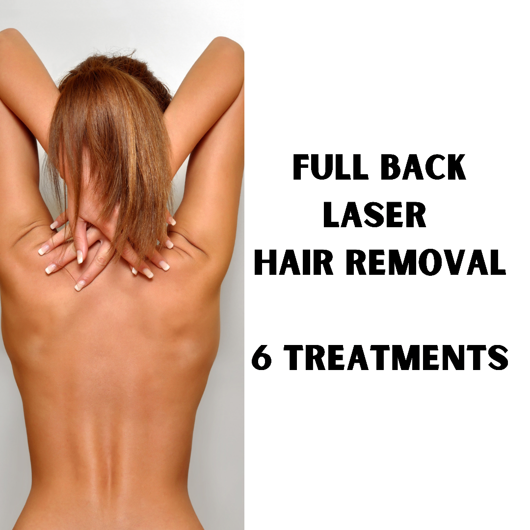 Full Back Hair removal (6 treatments)