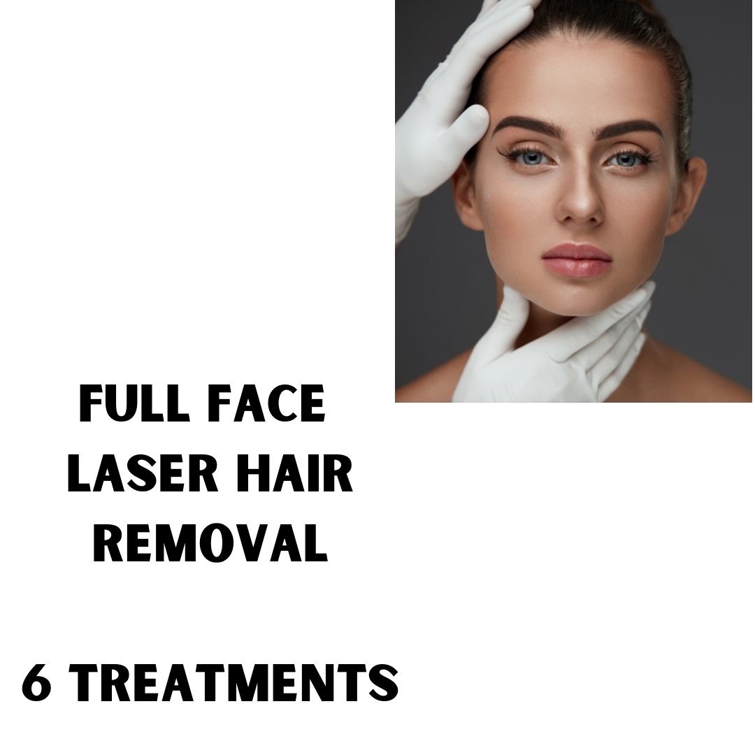 Full Face Hair removal (6 treatments)