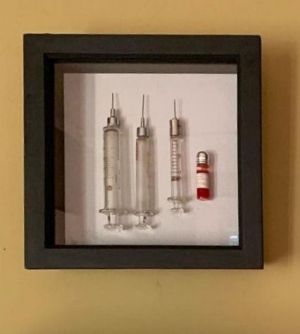 Vintage Medical Syringes Display