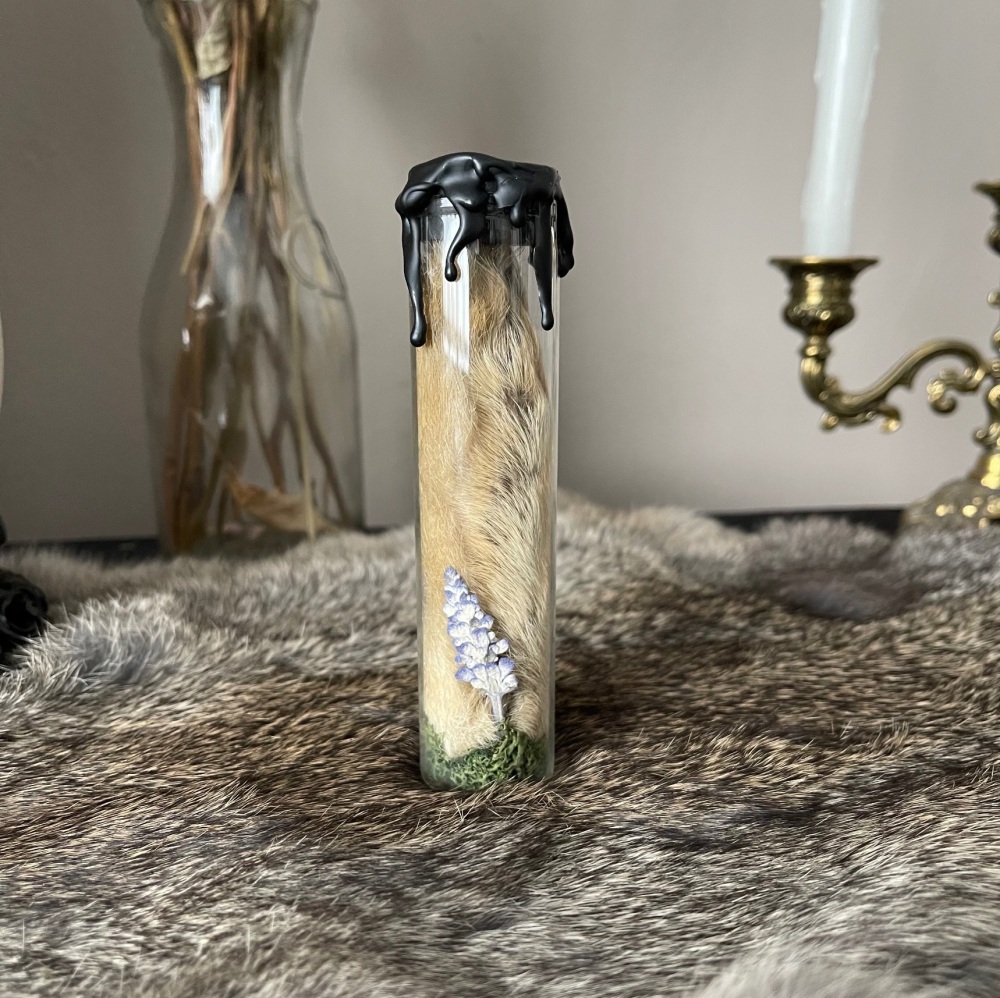 XL Curio Vial Hare Foot