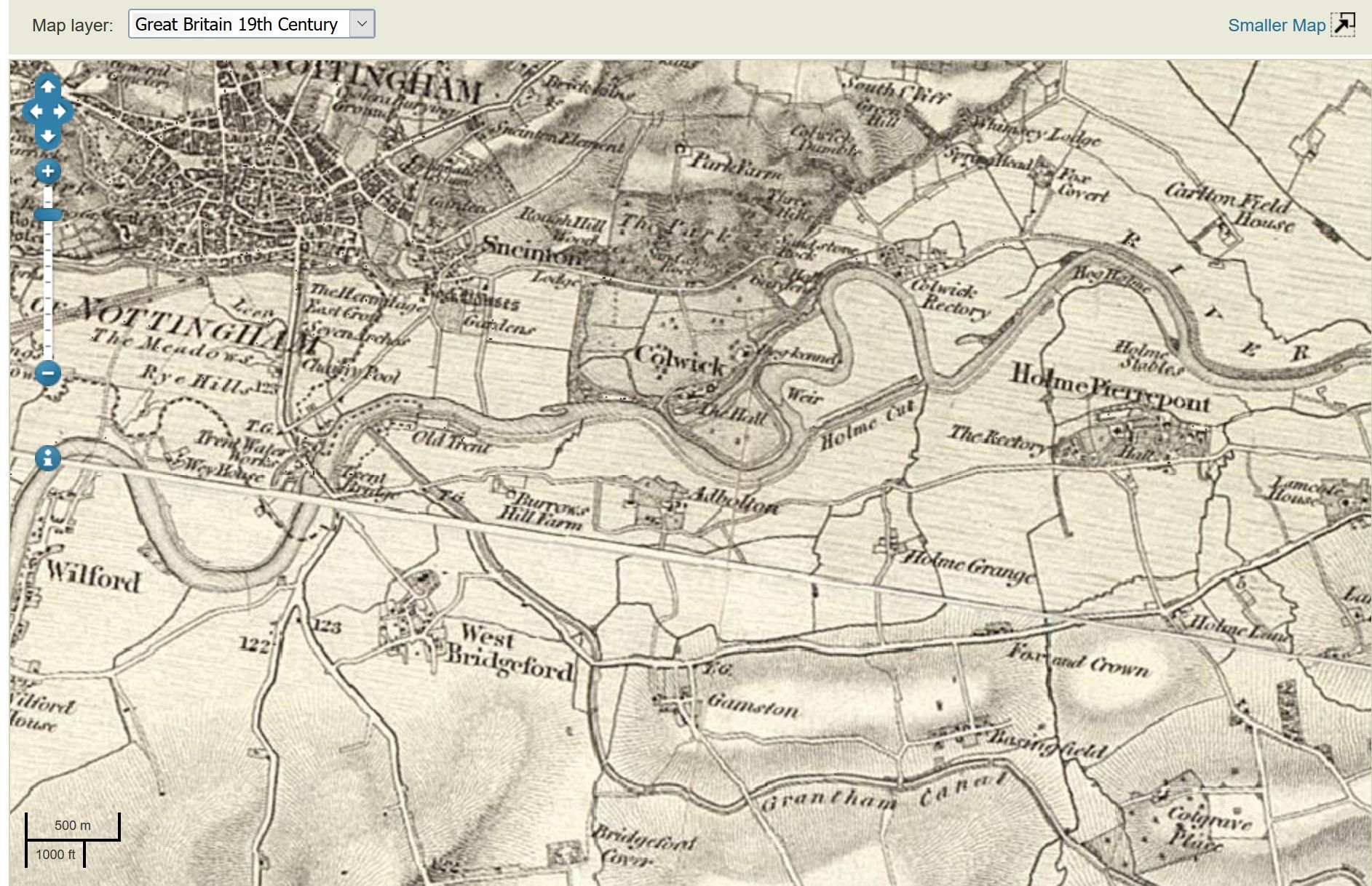 Lady Bay Area Ordnance Survey Map 19th Century