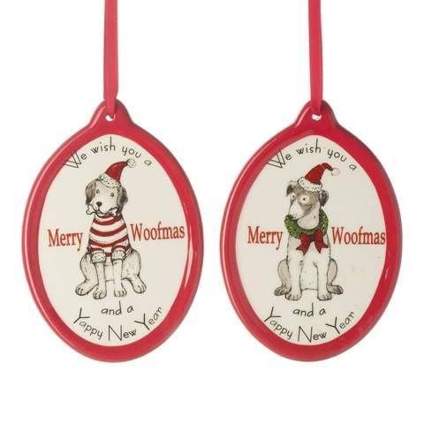 Heaven sends Merry Woofmas Ceramic Hanging Decoration.