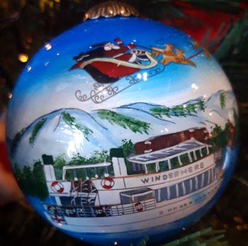 Lake Windermere Exclusive Hand Painted Boxed Glass Bauble