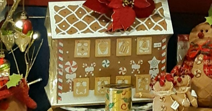 Gingerbread house advent calendar