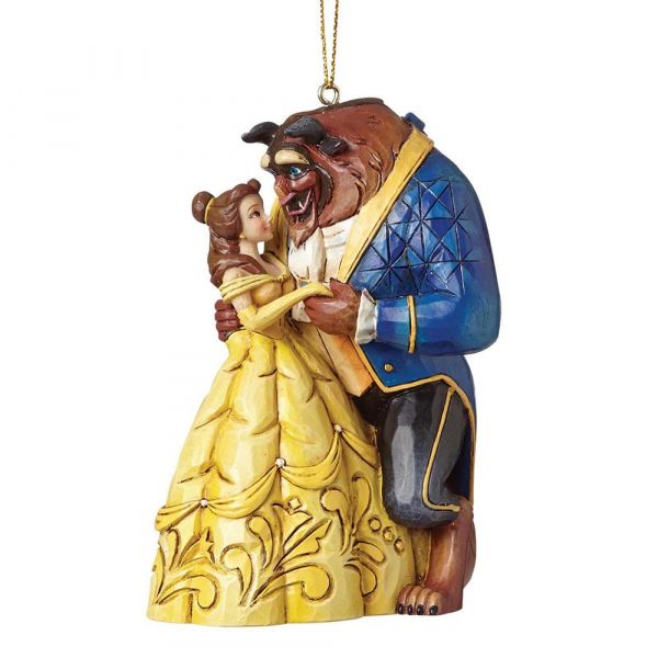 Disney Traditions Belle und Das Biest mit Mrs Potts & Chip Cogsworth & Lumiere Weihnachtsbaumschmuck zum Aufhängen
