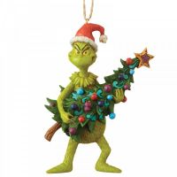 The Grinch Holding Christmas Tree - Hanging Ornament