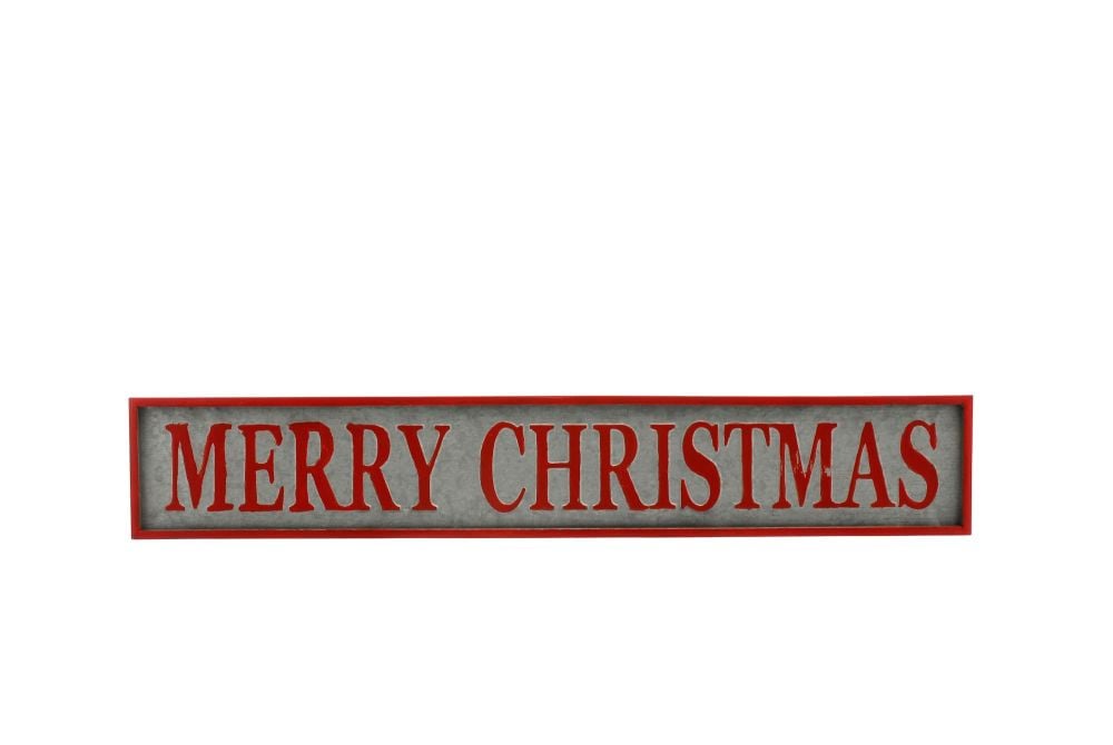 Large Metal Merry Christmas hanging sign