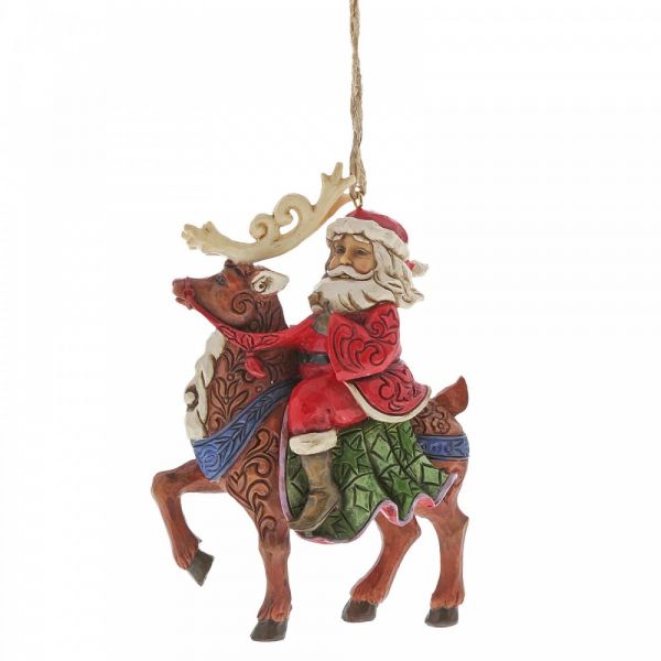 jim shore santa reindeer