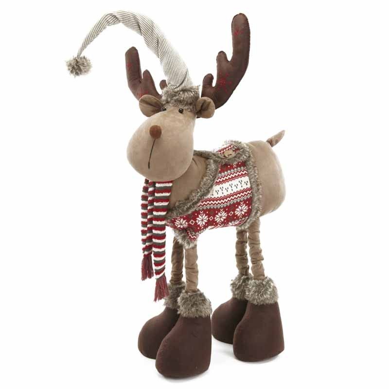Extra Large Fun Standing Christmas Moose - approx. 1.6m Tall