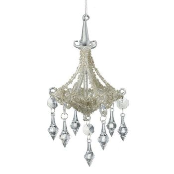 Stunning Large Champagne Gold Glass Chandelier Bauble.